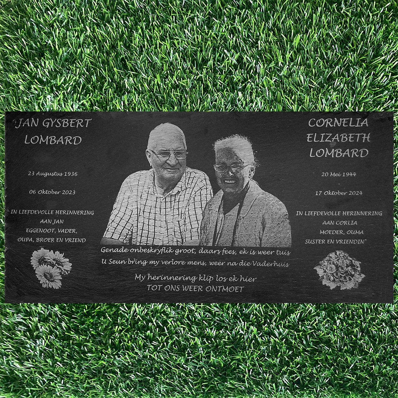 Human Memorial LARGE SIZES, Laser Engraved Photo Memorial.  LARGE SIZES