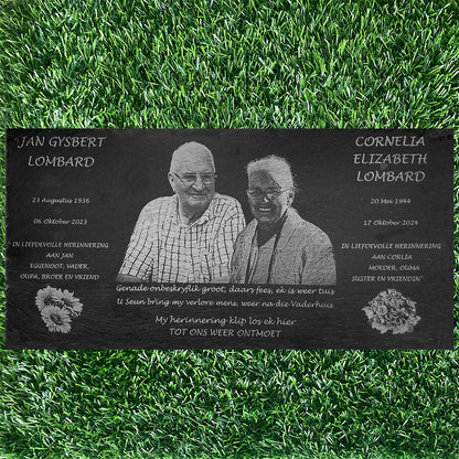 Human Memorial LARGE SIZES, Laser Engraved Photo Memorial.  LARGE SIZES